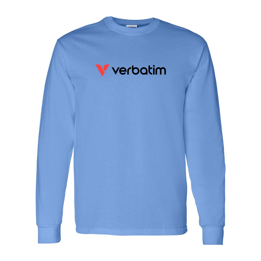 Men's Verbatim Logo Cotton Long Sleeve T-Shirt