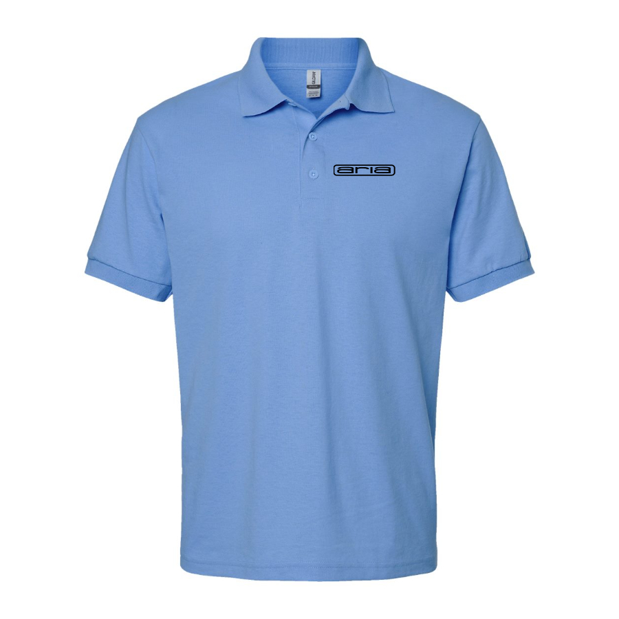 Men's Aria   Logo Dry Blend Polo
