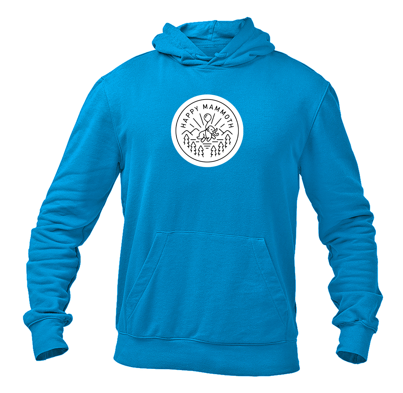Men's Happy Mammoth Logo Pullover Hoodie