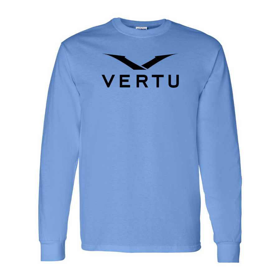 Men's Vertu Logo Cotton Long Sleeve T-Shirt