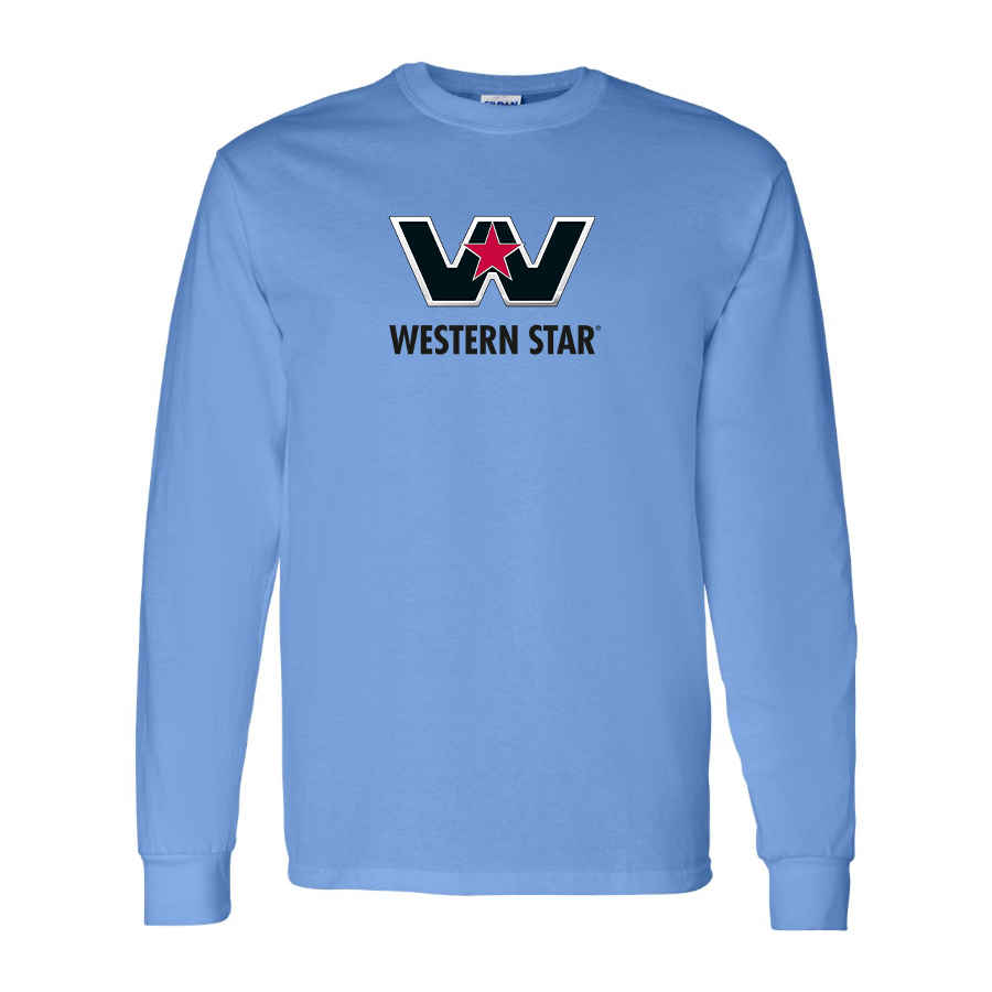 Men's Western Star Logo  Cotton Long Sleeve T-Shirt