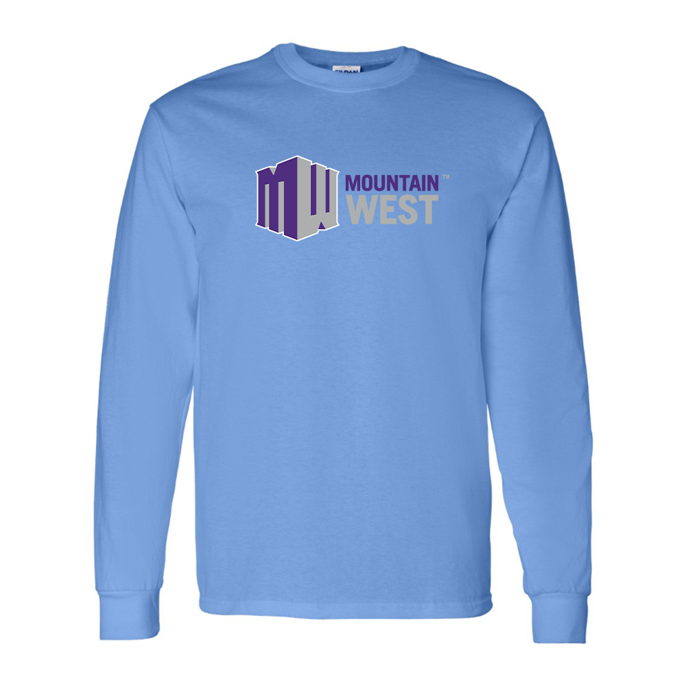 Men's Mountain West Conference Logo Cotton Long Sleeve T-Shirt
