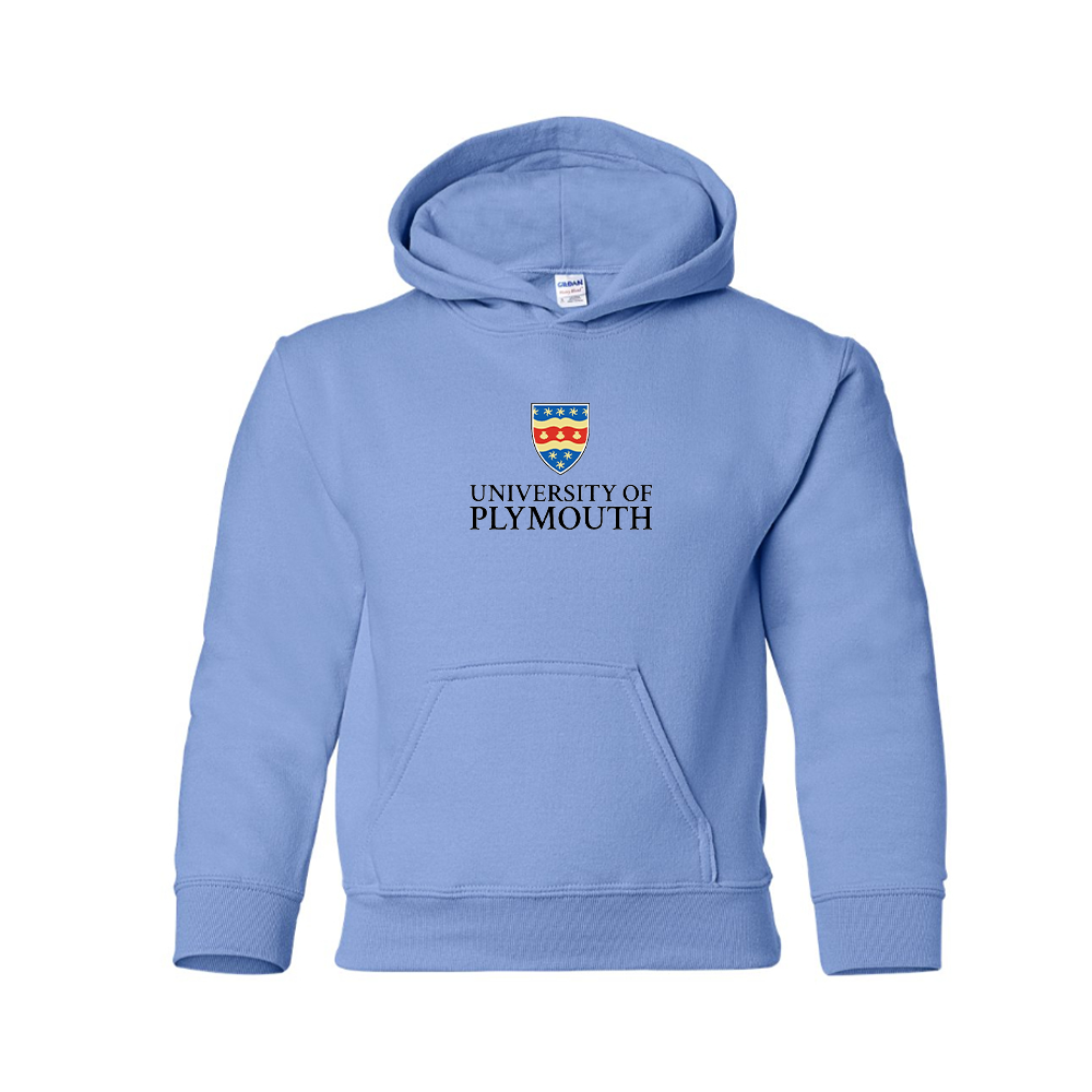 Youth University of Plymouth Logo  Pullover Hoodie