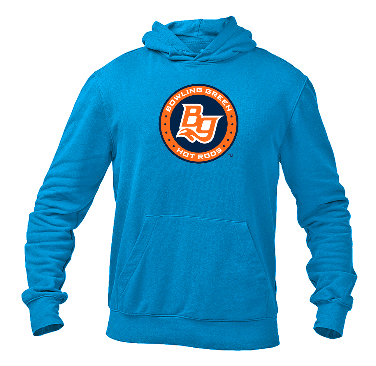 Men's Bowling Green Hot Rods Logo Pullover Hoodie