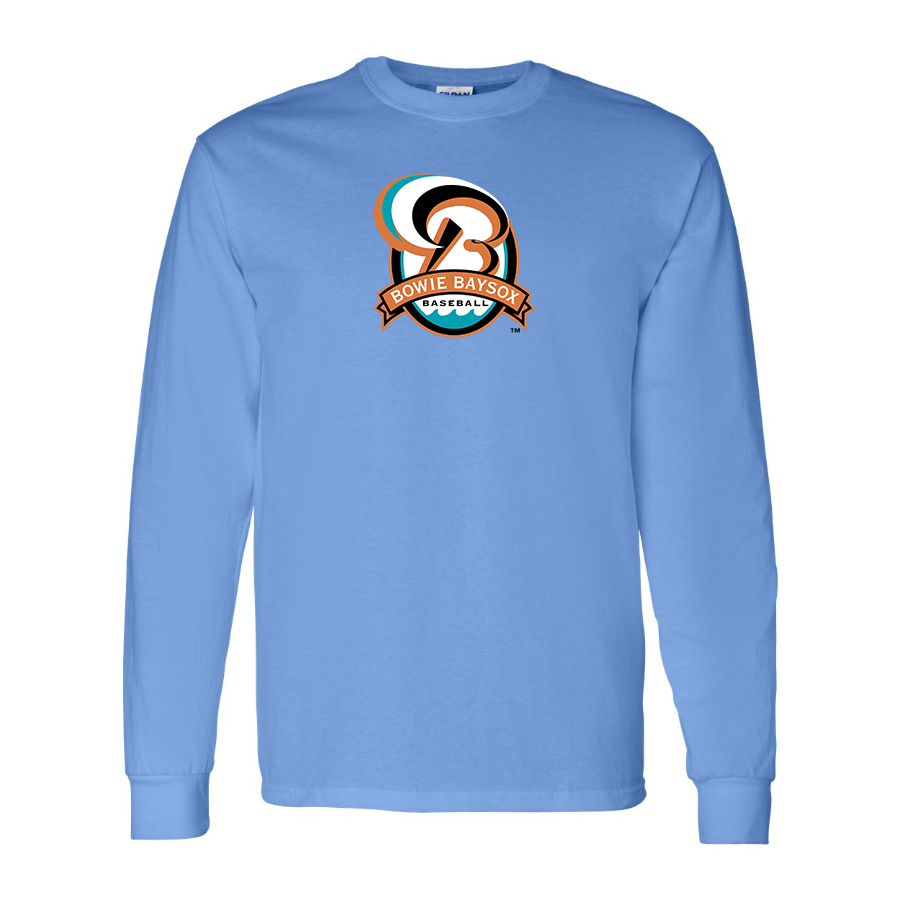 Men's Bowie BaySox Logo Cotton Long Sleeve T-Shirt