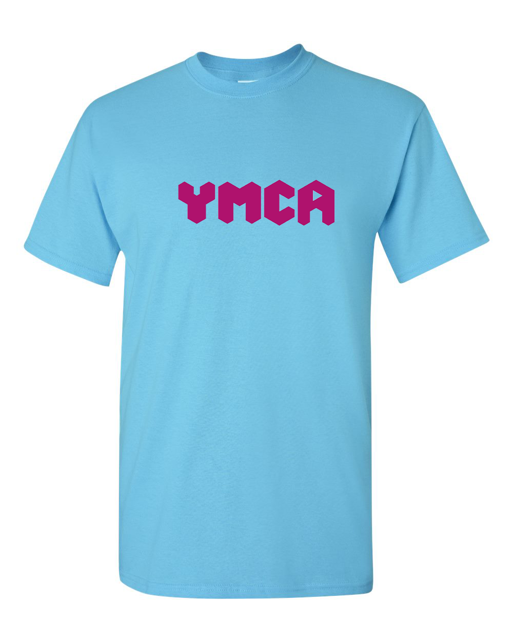 Men's  YMCA Mauve Gildan Heavy Cotton T-Shirt