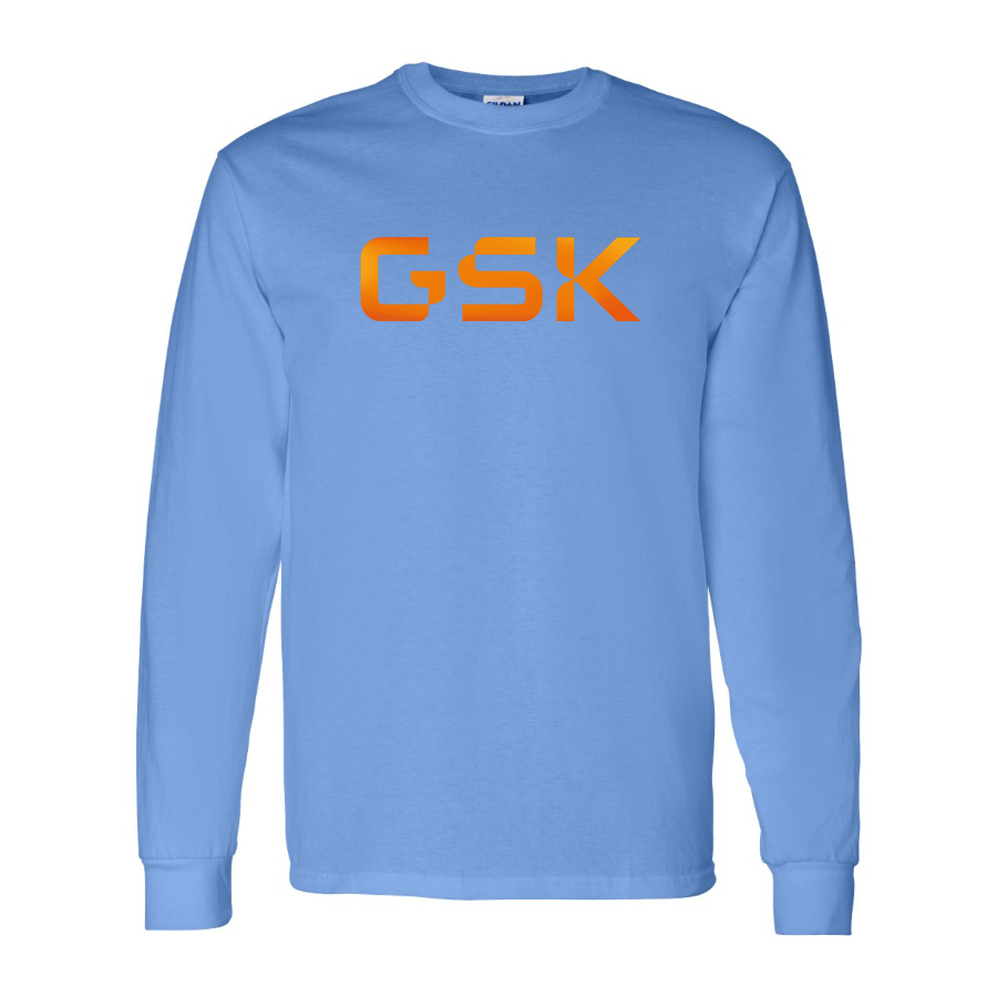 Men's GSK Logo Cotton Long Sleeve T-Shirt