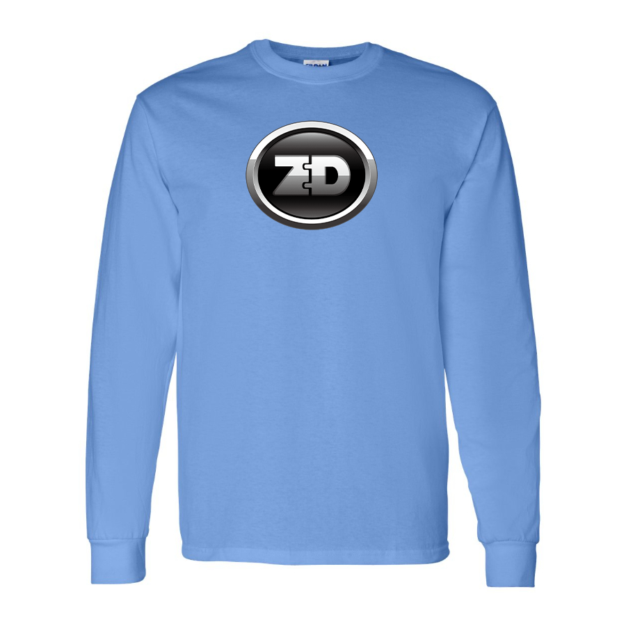 Men's Zhidou Logo Cotton Long Sleeve T-Shirt