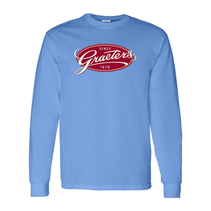 Men's Graeters Logo Cotton Long Sleeve T-Shirt