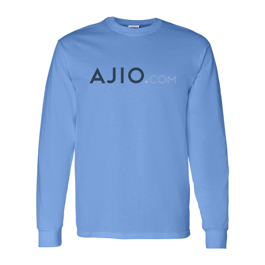 Men's Ajio Logo Cotton Long Sleeve T-Shirt