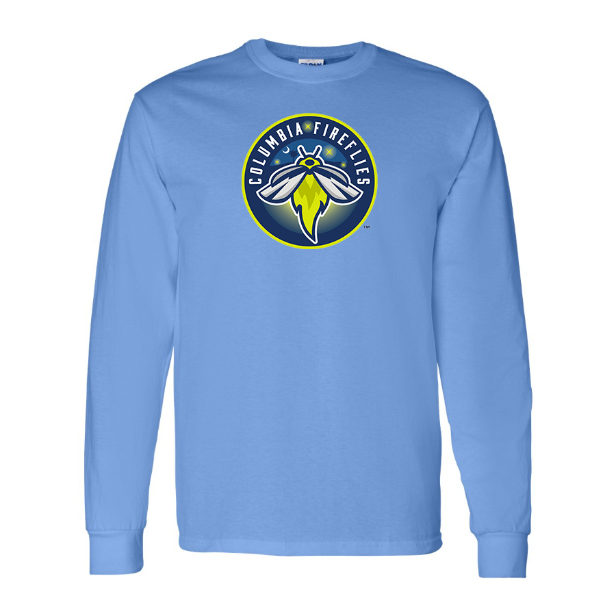 Men's Columbia Fireflies Logo Cotton Long Sleeve T-Shirt