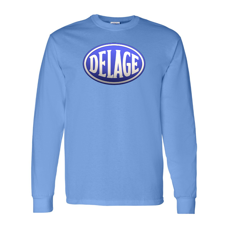 Men's Delage  Logo Cotton Long Sleeve T-Shirt
