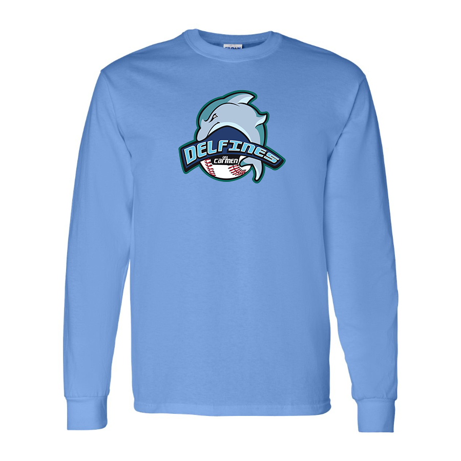 Men's Carmen Delfines Logo Cotton Long Sleeve T-Shirt
