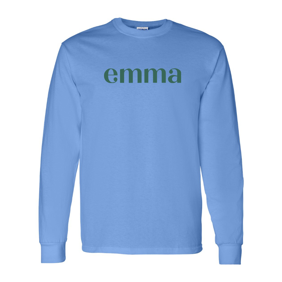 Men's Emma Logo Cotton Long Sleeve T-Shirt