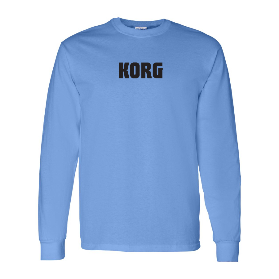 Men's Korg Logo Cotton Long Sleeve T-Shirt