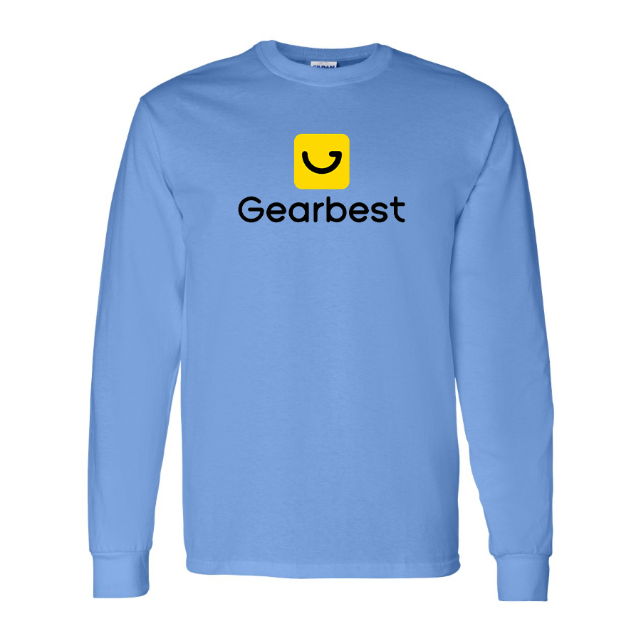 Men's Gearbest  Logo  Cotton Long Sleeve T-Shirt