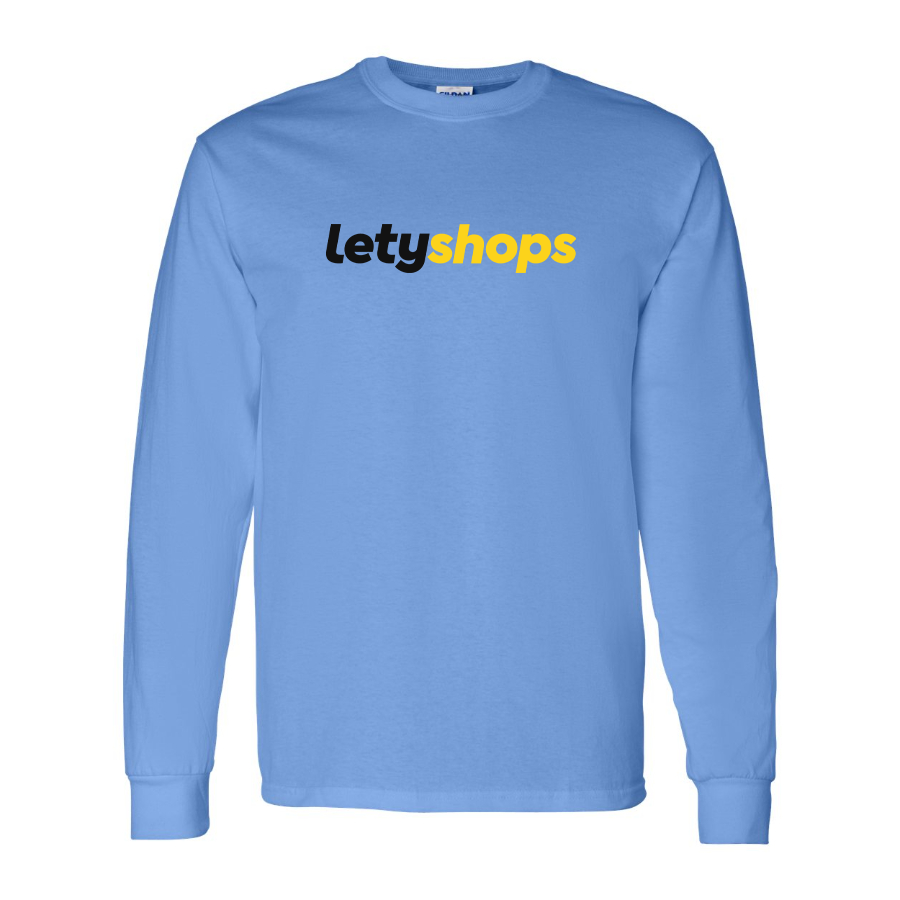 Men's LetyShops Logo Cotton Long Sleeve T-Shirt