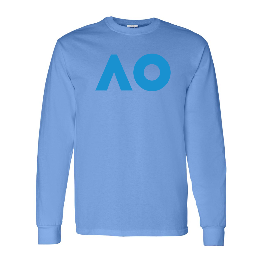 Men's Australian Open Logo Cotton Long Sleeve T-Shirt