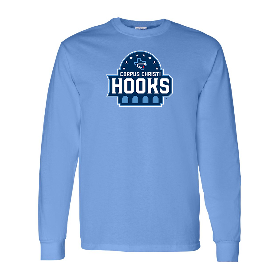 Men's Corpus Christi Hooks Logo Cotton Long Sleeve T-Shirt