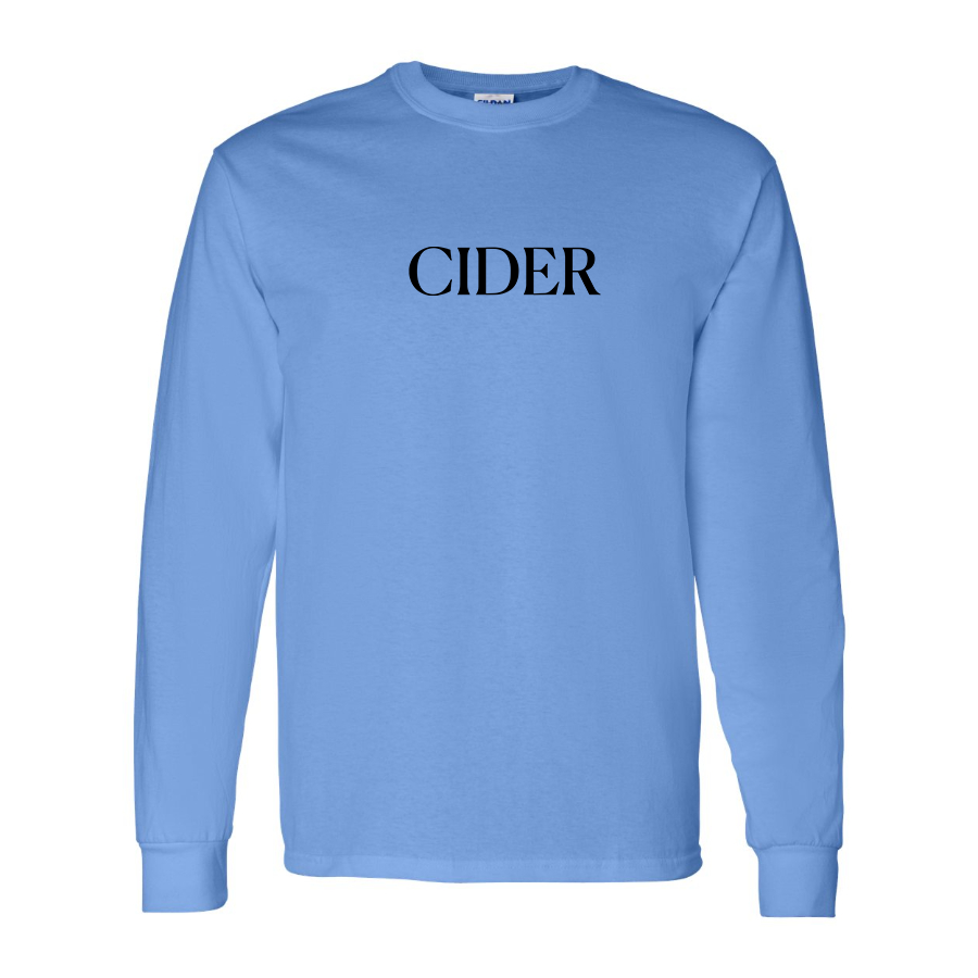 Men's Cider Logo Cotton Long Sleeve T-Shirt