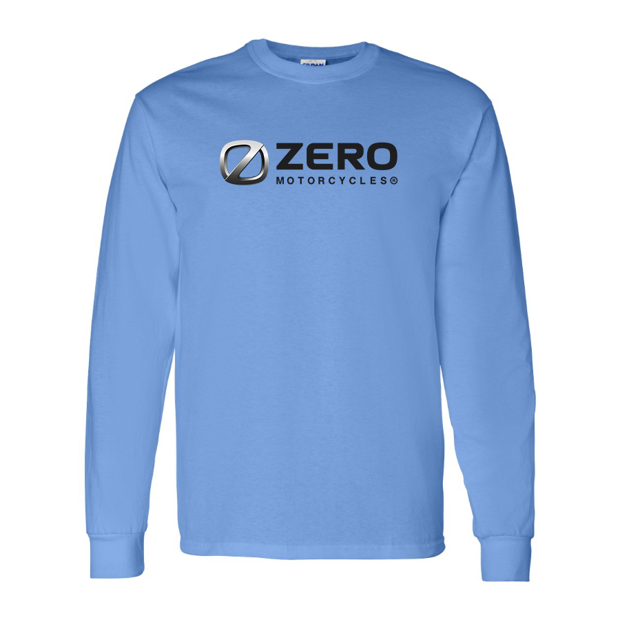 Men's Zero Motorcycles Logo Cotton Long Sleeve T-Shirt