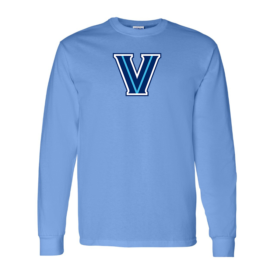 Men's Villanova Wildcats Logo  Cotton Long Sleeve T-Shirt