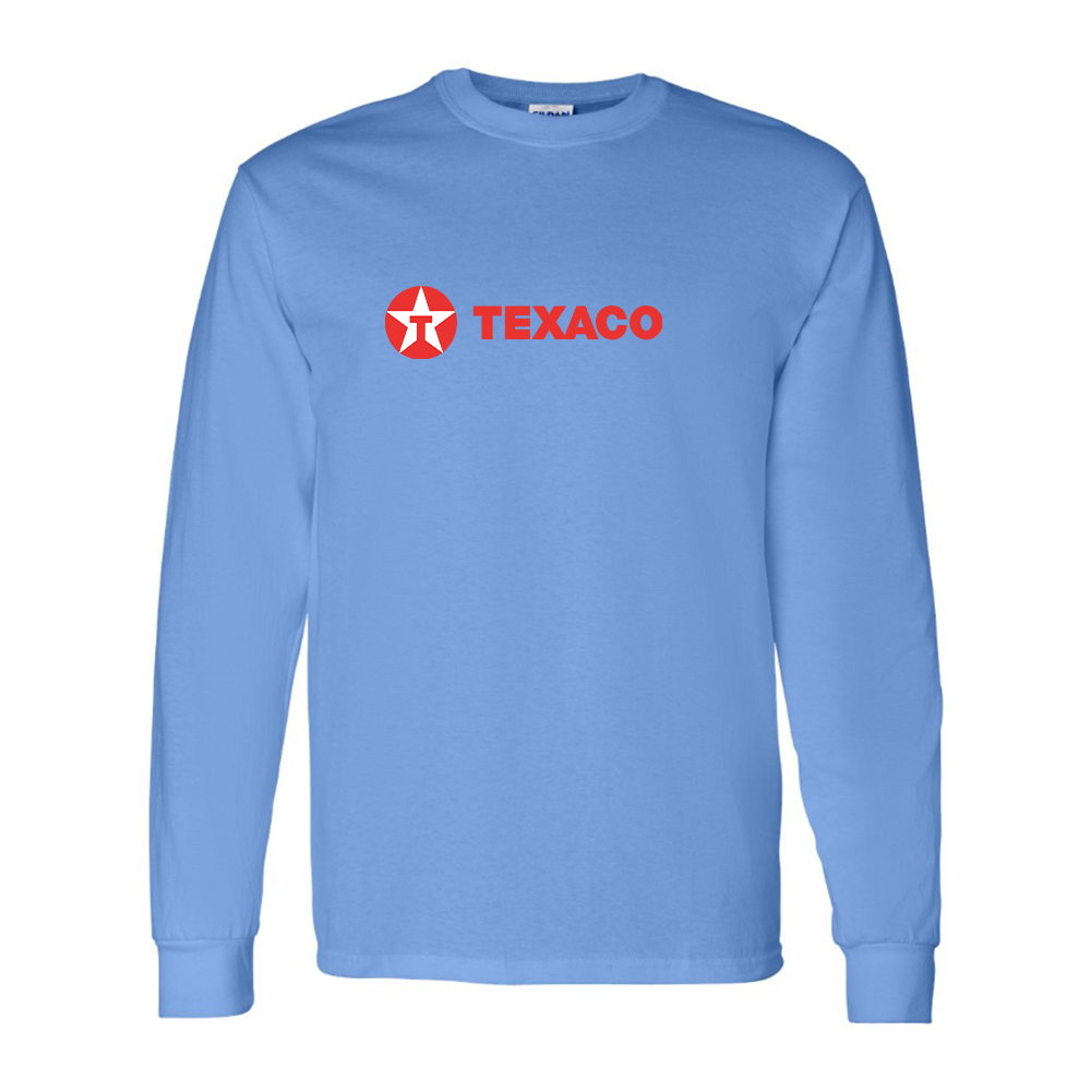 Men's Texaco Logo Cotton Long Sleeve T-Shirt