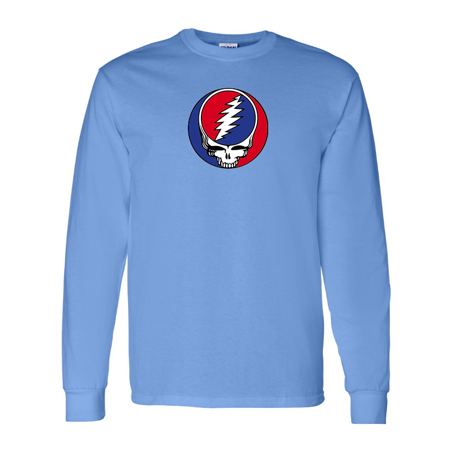 Men's Gratefu Dead Logo Cotton Long Sleeve T-Shirt