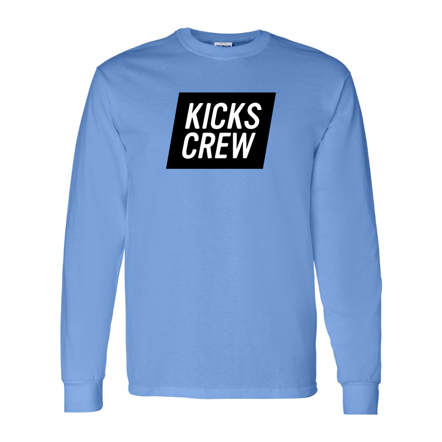 Men's Kickscrew Logo Cotton Long Sleeve T-Shirt