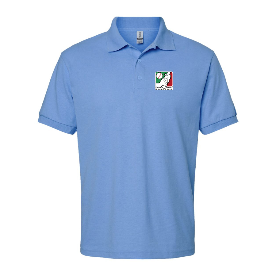 Men's Italian Baseball League Logo Dry Blend Polo
