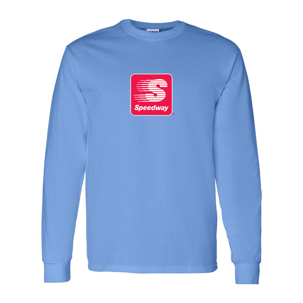 Men's Speedway Gas Station  Logo Cotton Long Sleeve T-Shirt