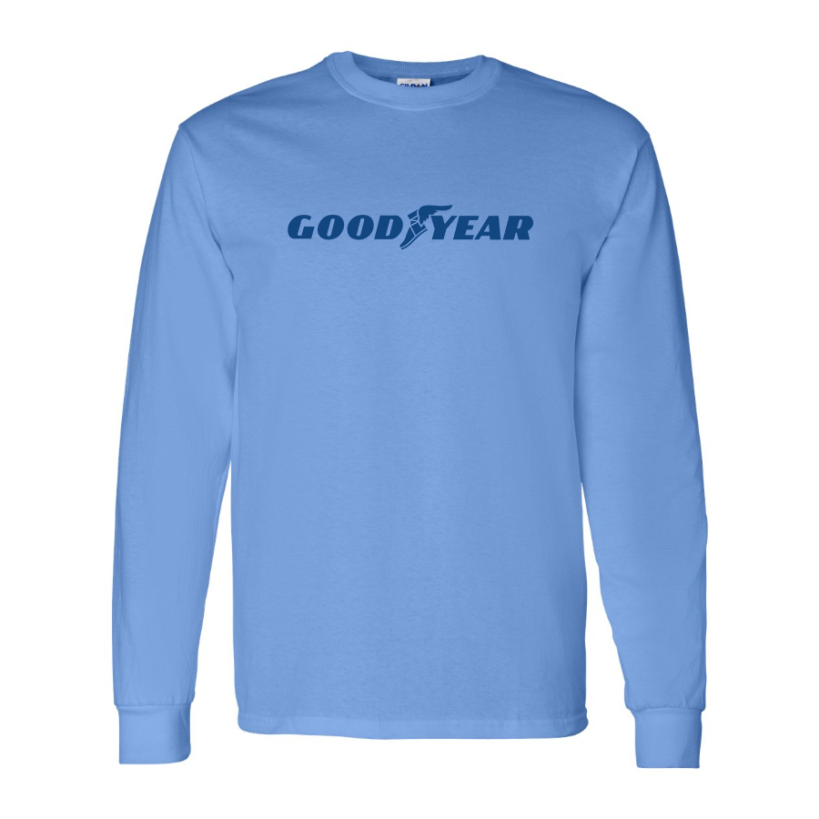 Men's Goodyear Logo Cotton Long Sleeve T-Shirt