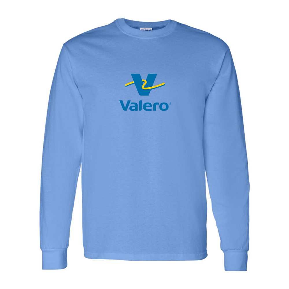 Men's Valero Gas Station Logo Cotton Long Sleeve T-Shirt