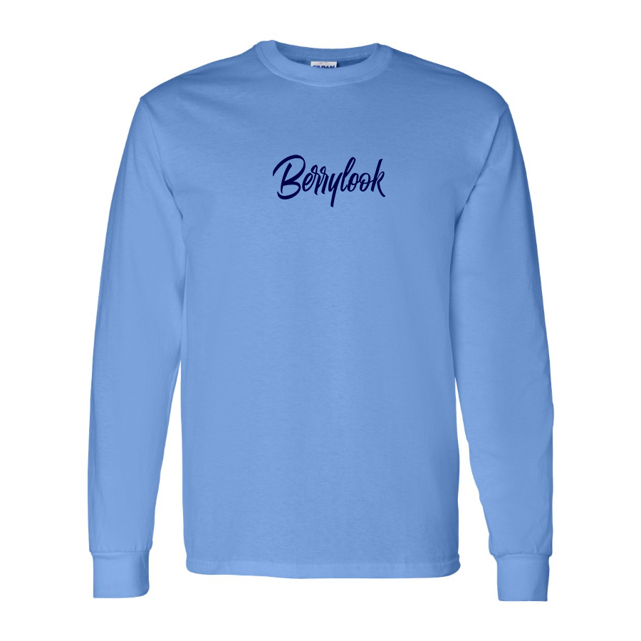 Men's Berrylook  Logo Cotton Long Sleeve T-Shirt