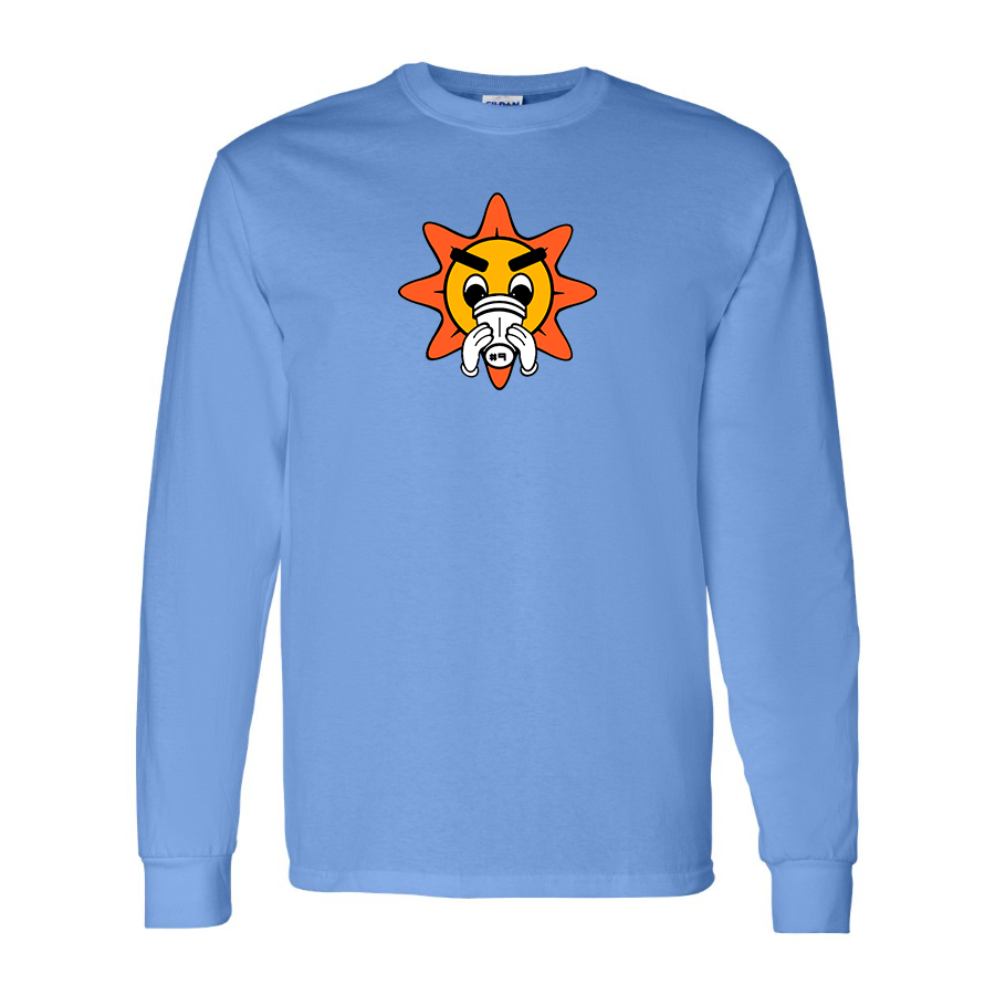 Men's Glo Gang Logo Cotton Long Sleeve T-Shirt