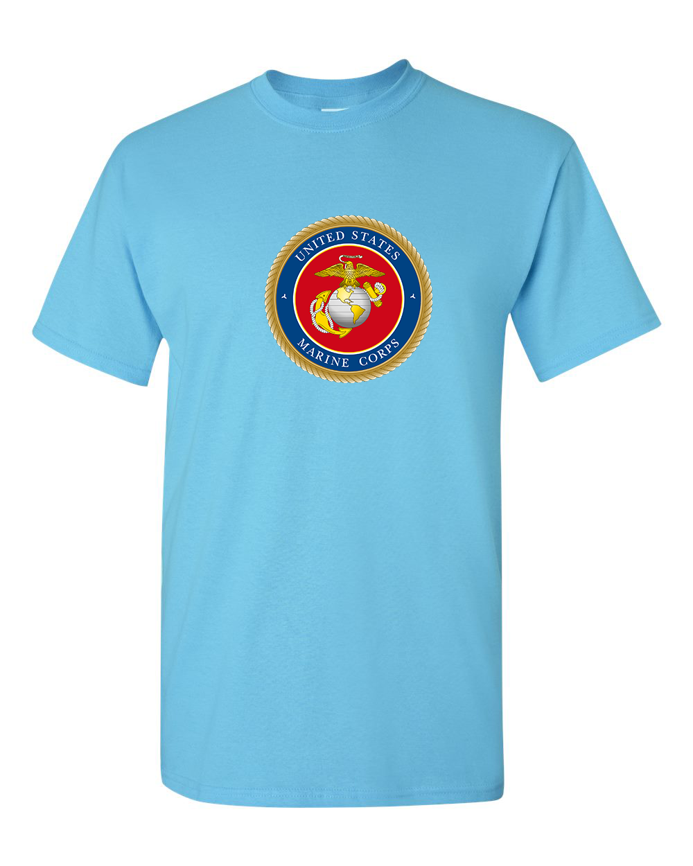 Men's USMC Emblem Gildan Heavy Cotton T-Shirt
