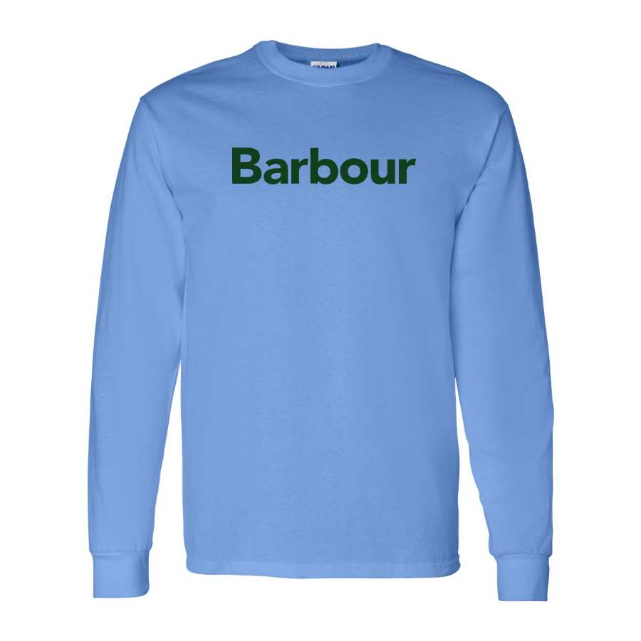 Men's Barbour Logo Cotton Long Sleeve T-Shirt