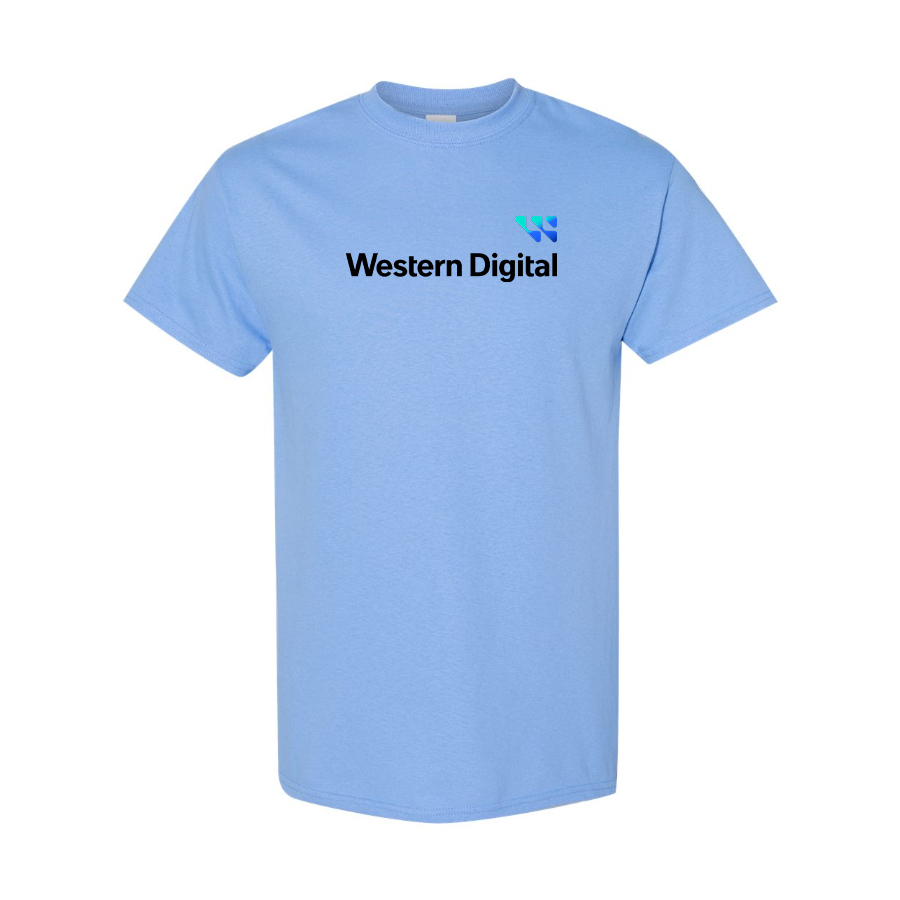 Men's Western Digital Logo Cotton T-Shirt