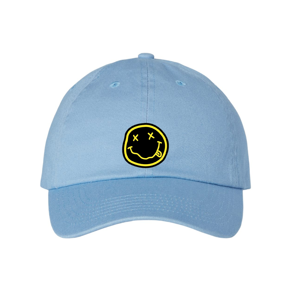 Nirvana Yellow and Black Face Valucap Adult Bio-Washed Classic Dad Hat