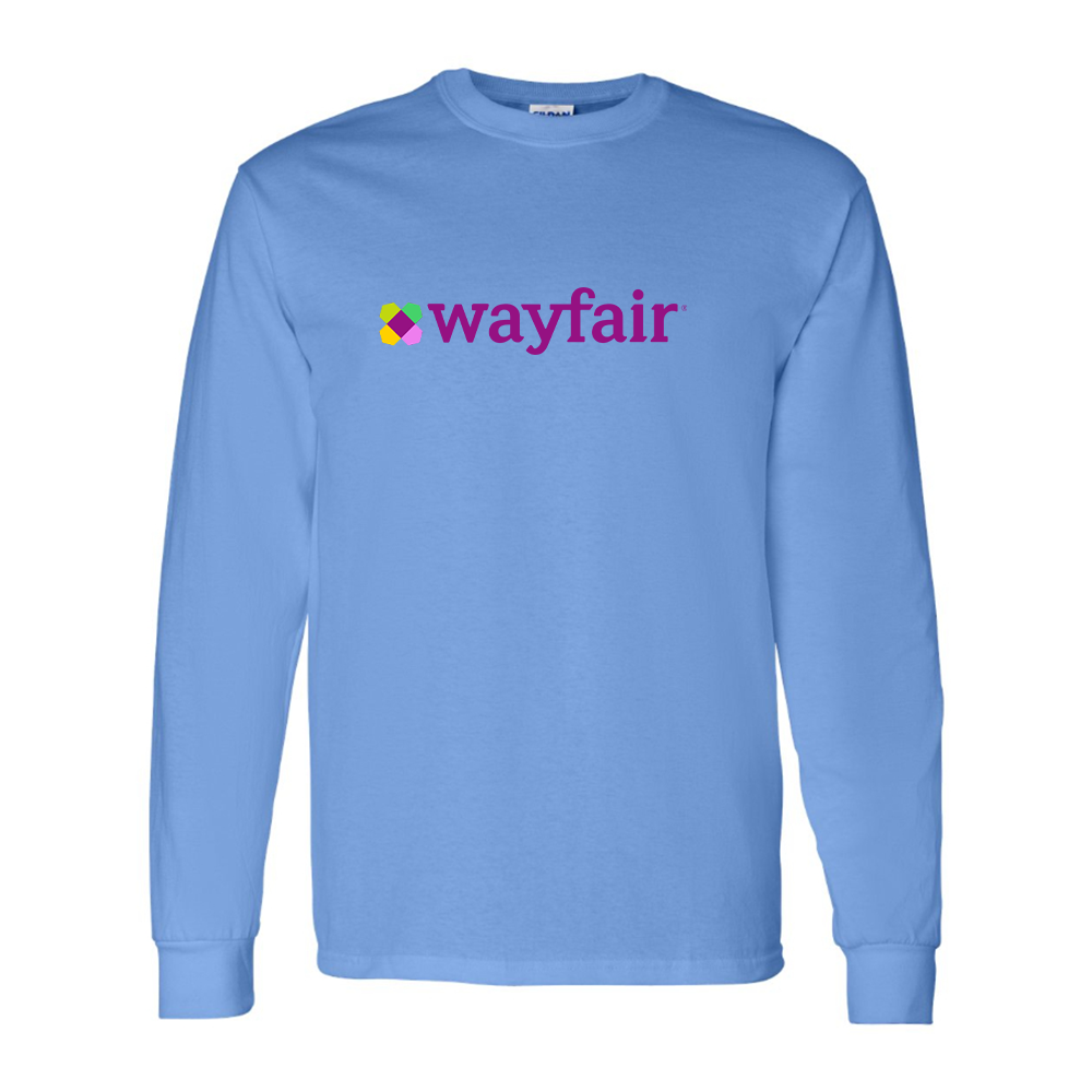 Men's Wayfair Logo Cotton Long Sleeve T-Shirt