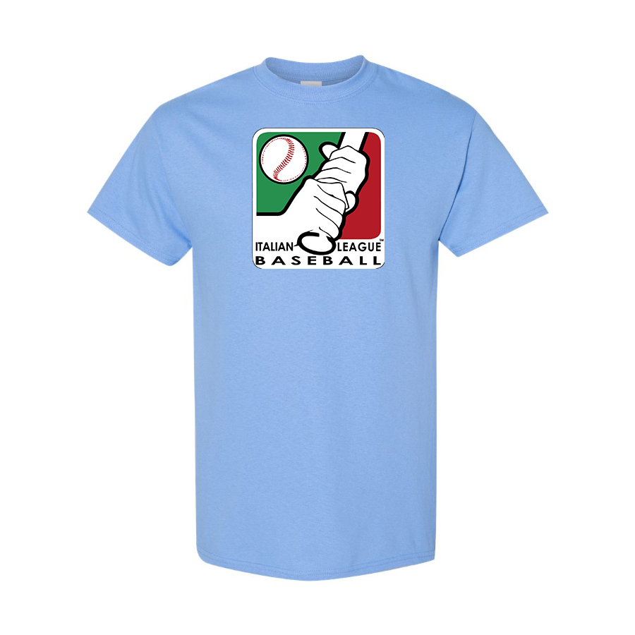 Men's Italian Baseball League Logo Cotton T-Shirt
