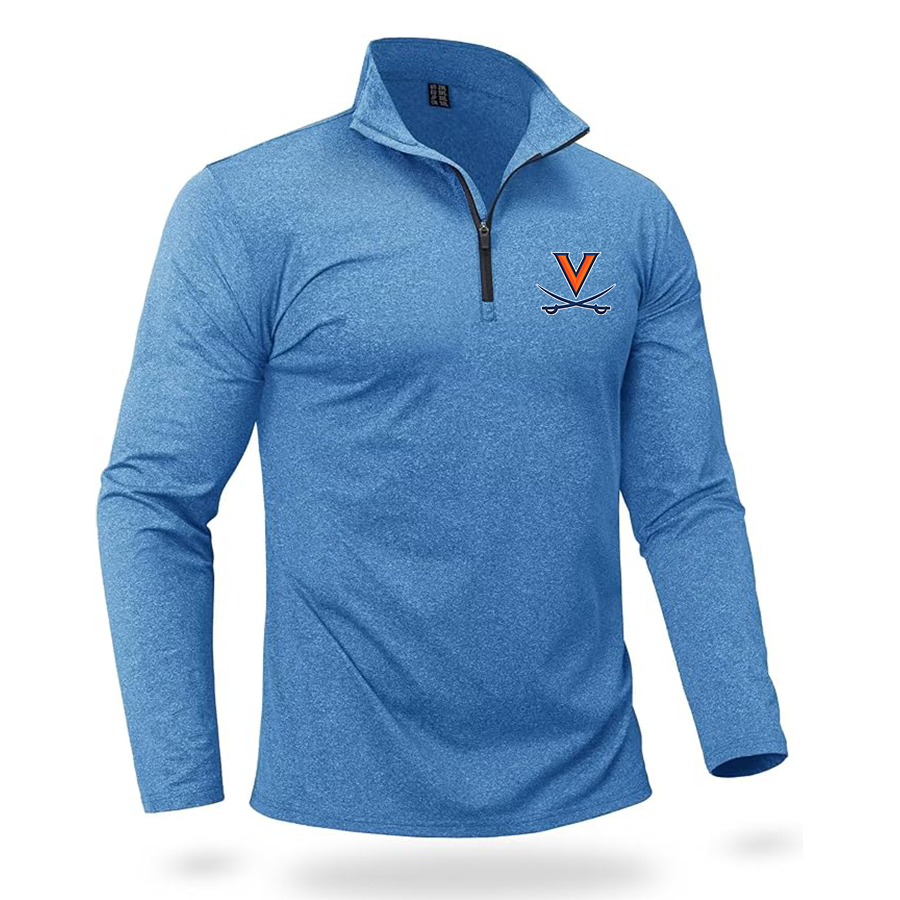 Men's (Design Here) Boladeci Men_s Quarter Zip Pullover Premium Fleece Lined Heather Long Sleeve Golf Shirts Midweight 1_4 Half Zip Sweatshirts