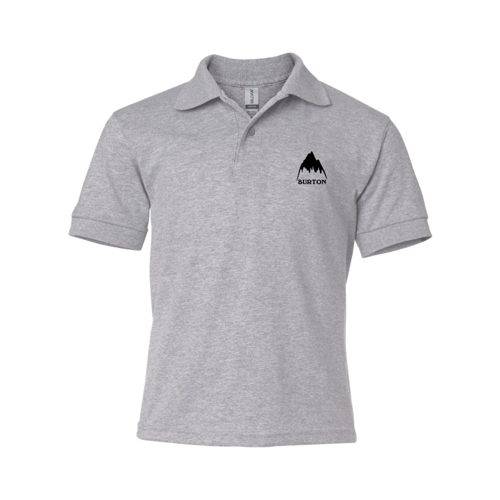 Youth  Burton Mountain Gildan Dry Blend Jersey Polo