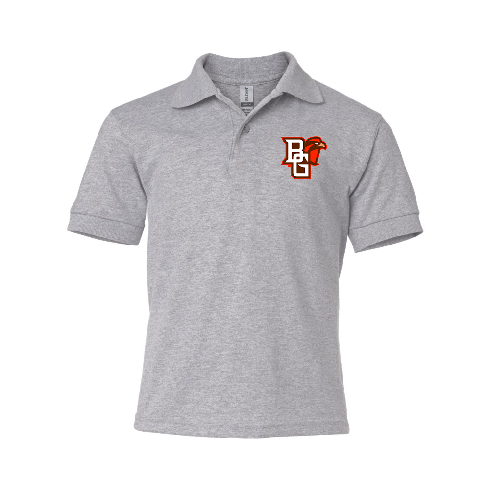 Youth Bowling Green Falcons  Gildan Dry Blend Jersey Polo