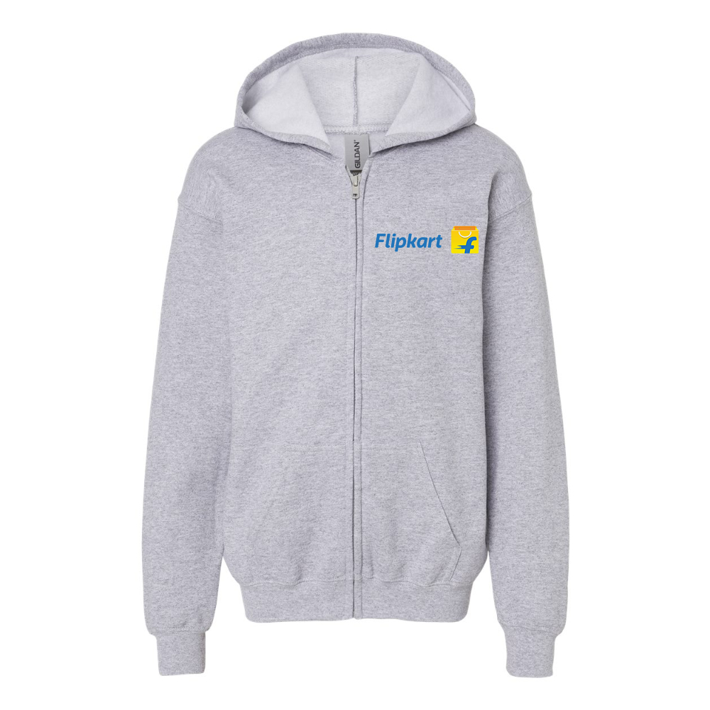 Gildan Heavy Blend Youth  Flipkart  Full Zip Hooded Sweatshirt