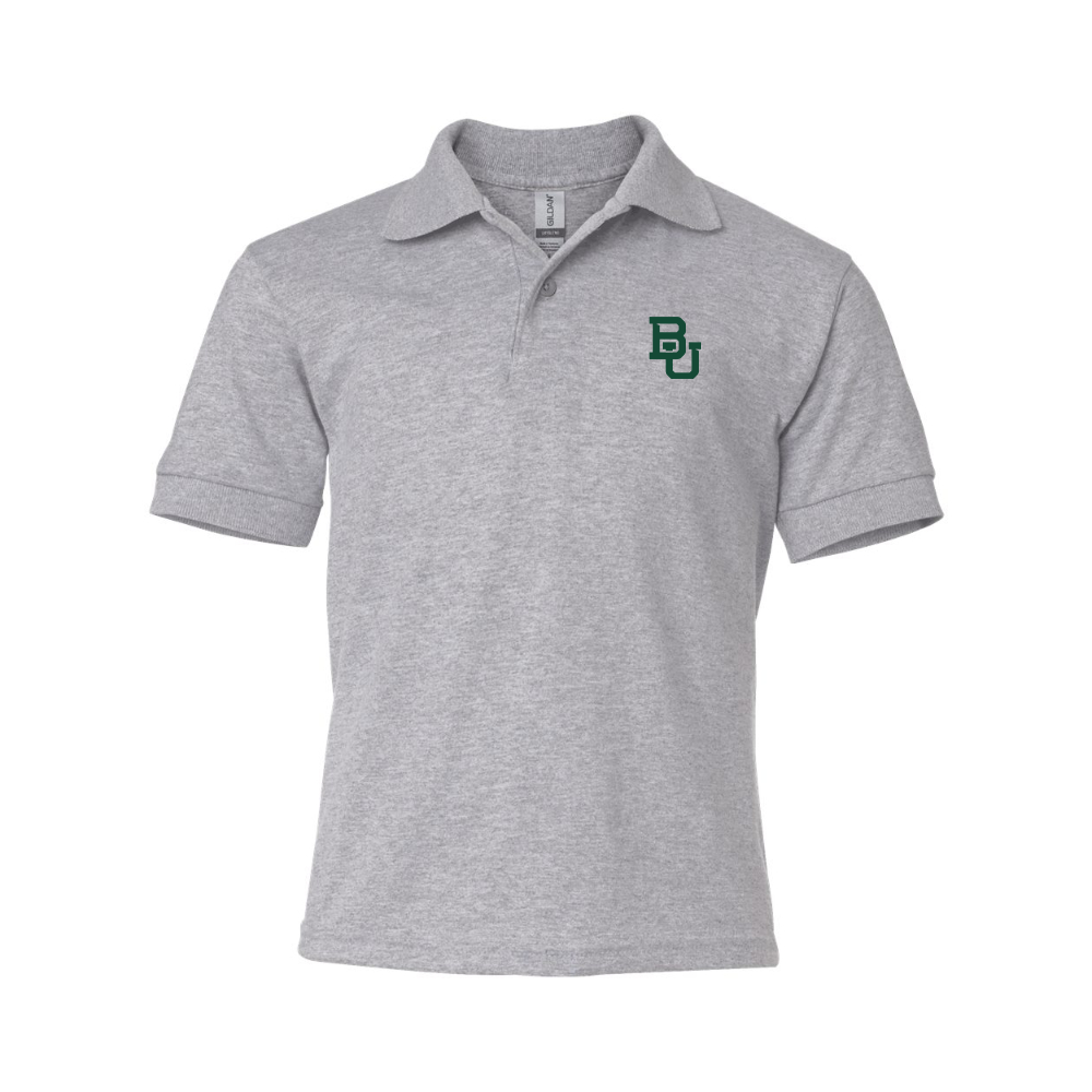 Youth  Baylor Bears  Gildan Dry Blend Jersey Polo