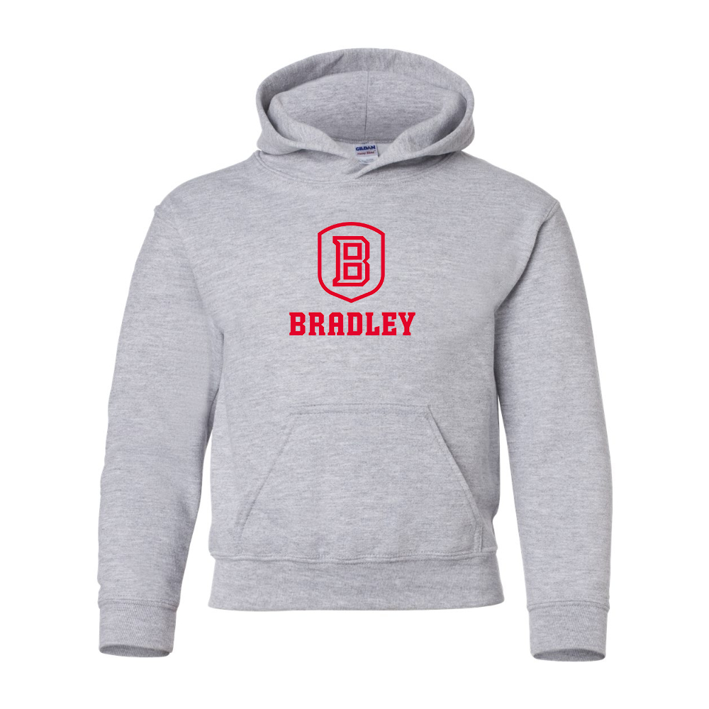 Youth Bradley Braves Gildan Heavy Blend  Hooded Sweatshirt