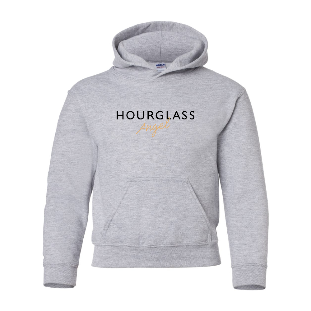 Youth Hourglass Angel Gildan Heavy Blend  Hooded Sweatshirt