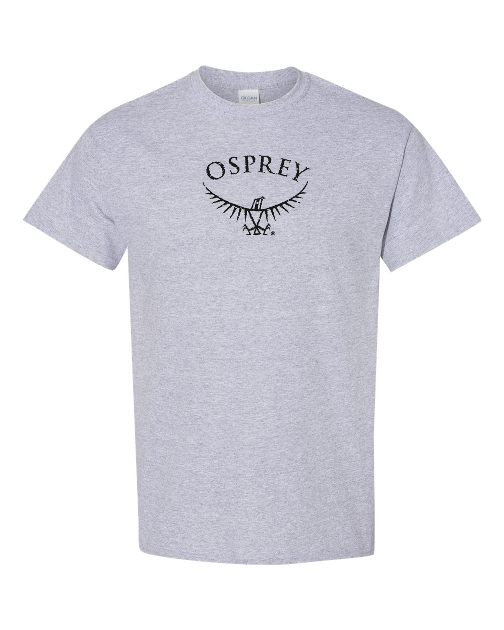 Men's Osprey Black  Gildan Heavy Cotton T-Shirt