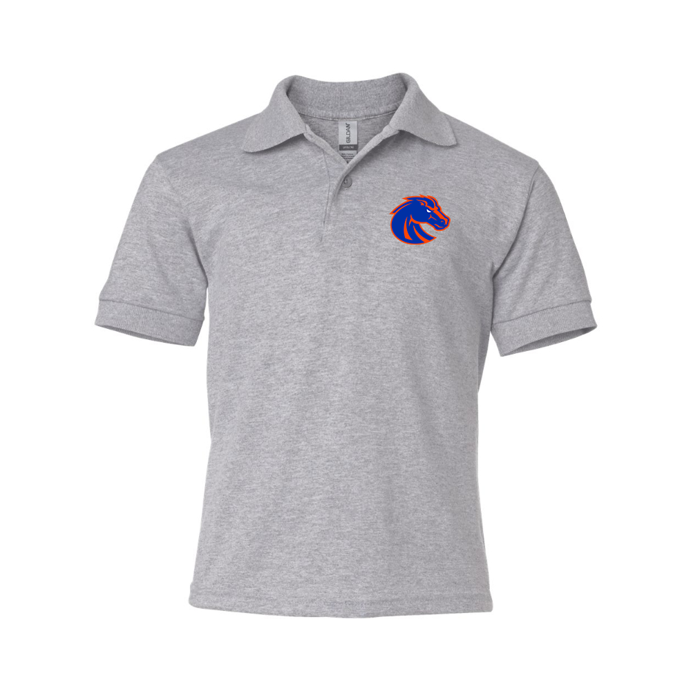 Youth Boise State Broncos  Gildan Dry Blend Jersey Polo
